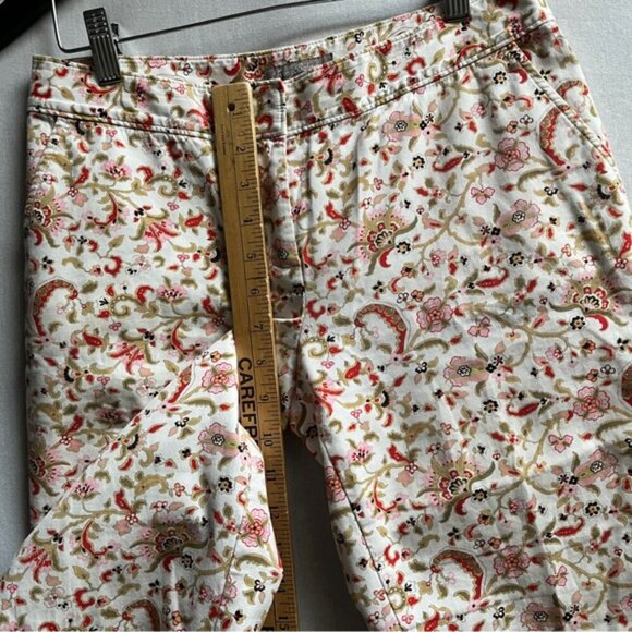 Tommy Bahama floral cotton Capri pants Sz 4 - Picture 6 of 9